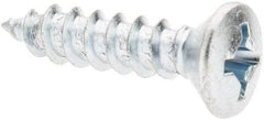 Value Collection - #12 Oval Head Phillips Sheet Metal Screw - Steel, 1" OAL, AISI 1016, ANSI/ASME B18.6.4, ASME B18.6.3 & SAE J933, Grade 1016-1024 - Industrial Tool & Supply