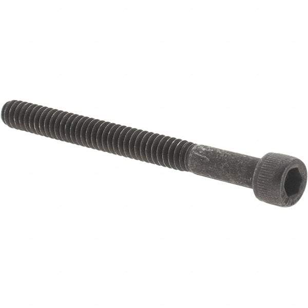 Value Collection - #6-32 UNC Hex Socket Drive, Socket Cap Screw - Alloy Steel, Black Oxide Finish, Partially Threaded, 1-1/2" Length Under Head - Industrial Tool & Supply