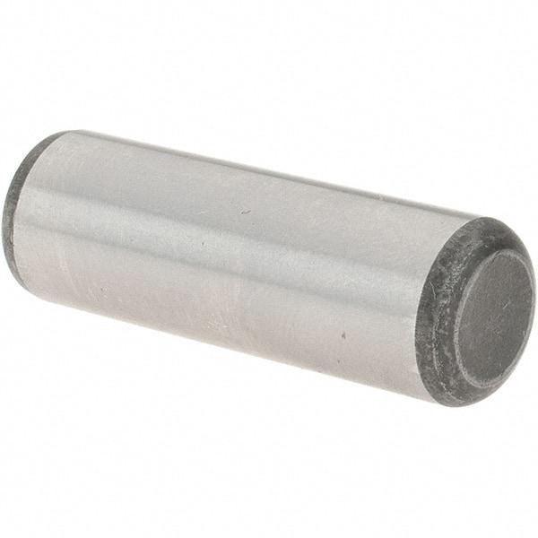 Value Collection - 1/2" Diam x 1-1/2" Pin Length Grade 8 Alloy Steel Standard Dowel Pin - C 50-58 Hardness, 51,000 Lb Breaking Strength, 1 Beveled & 1 Rounded End - Industrial Tool & Supply