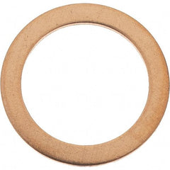 Value Collection - 9/16 SAE, 39/64" ID x 13/16" OD Oil Drain Plug Gasket - 1/32" Thick, Copper - Industrial Tool & Supply