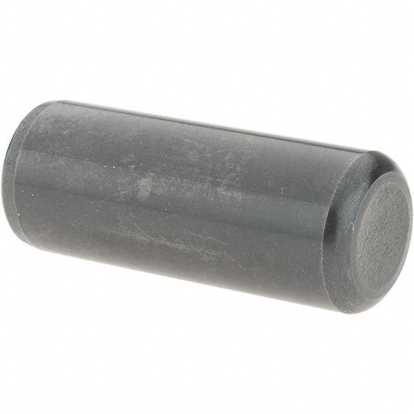 Value Collection - 1/2" Diam x 1-1/4" Pin Length Grade 8 Alloy Steel Standard Dowel Pin - Bright Finish, C 47-58 & C 60 (Surface) Hardness, 29,450 Lb (Single Shear), 58,900 Lb (Double Shear) Breaking Strength, 1 Beveled & 1 Rounded End - Industrial Tool & Supply