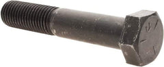 Value Collection - 1-8 UNC, 5-1/2" Length Under Head Hex Head Cap Screw - Partially Threaded, Grade 5 Steel, Uncoated, 1-1/2" Hex - Industrial Tool & Supply