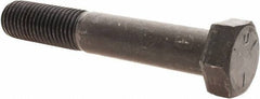 Value Collection - 1-8 UNC, 6" Length Under Head Hex Head Cap Screw - Partially Threaded, Grade 5 Steel, Uncoated, 1-1/2" Hex - Industrial Tool & Supply