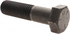 Value Collection - 1-8 UNC, 3-3/4" Length Under Head Hex Head Cap Screw - Partially Threaded, Grade 5 Steel, Uncoated, 1-1/2" Hex - Industrial Tool & Supply