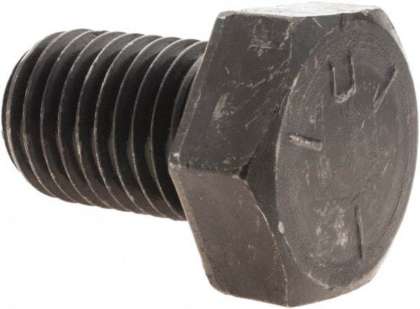 Value Collection - 1-8 UNC, 1-1/2" Length Under Head Hex Head Cap Screw - Fully Threaded, Grade 5 Steel, Uncoated, 1-1/2" Hex - Industrial Tool & Supply