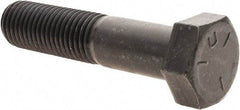 Value Collection - 7/8-9 UNC, 4" Length Under Head Hex Head Cap Screw - Partially Threaded, Grade 5 Steel, Uncoated, 1-5/16" Hex - Industrial Tool & Supply