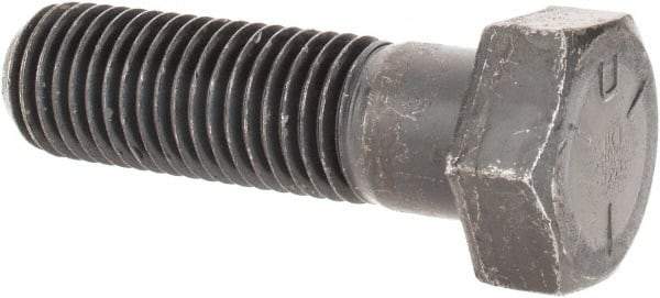 Value Collection - 7/8-9 UNC, 3" Length Under Head Hex Head Cap Screw - Partially Threaded, Grade 5 Steel, Uncoated, 1-5/16" Hex - Industrial Tool & Supply