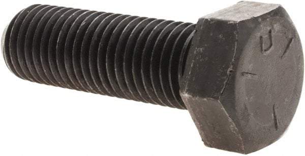 Value Collection - 7/8-9 UNC, 2-3/4" Length Under Head Hex Head Cap Screw - Fully Threaded, Grade 5 Steel, Uncoated, 1-5/16" Hex - Industrial Tool & Supply