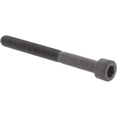 Value Collection - #10-32 UNF Hex Socket Drive, Socket Cap Screw - Alloy Steel, Black Oxide Finish, Partially Threaded, 2" Length Under Head - Industrial Tool & Supply