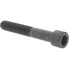 Value Collection - 3/8-16 UNC Hex Socket Drive, Socket Cap Screw - Alloy Steel, Black Oxide Finish, Partially Threaded, 2-1/2" Length Under Head - Industrial Tool & Supply