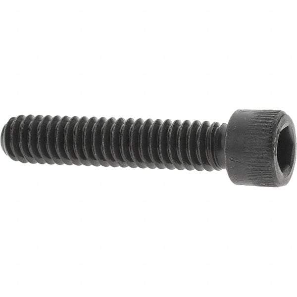 Value Collection - 1/4-20 UNC Hex Socket Drive, Socket Cap Screw - Alloy Steel, Black Oxide Finish, Fully Threaded, 1-1/4" Length Under Head - Industrial Tool & Supply