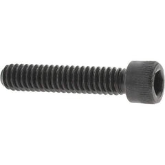 Value Collection - 1/4-20 UNC Hex Socket Drive, Socket Cap Screw - Alloy Steel, Black Oxide Finish, Fully Threaded, 1-1/4" Length Under Head - Industrial Tool & Supply