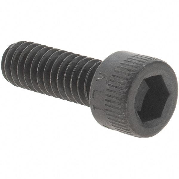 Value Collection - #8-32 UNC Hex Socket Drive, Socket Cap Screw - Alloy Steel, Black Oxide Finish, Fully Threaded, 1/2" Length Under Head - Industrial Tool & Supply