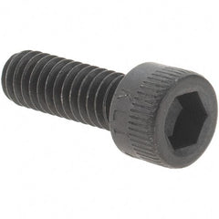 Value Collection - #8-32 UNC Hex Socket Drive, Socket Cap Screw - Alloy Steel, Black Oxide Finish, Fully Threaded, 1/2" Length Under Head - Industrial Tool & Supply