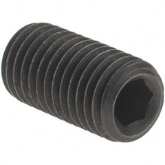 Value Collection - 5/16-24 UNF, 5/8" OAL, Cup Point Set Screw - Grade 8 Alloy Steel, 5/32" Key - Industrial Tool & Supply