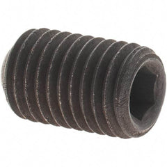 Value Collection - 5/16-24 UNF, 1/2" OAL, Cup Point Set Screw - Grade 8 Alloy Steel, 5/32" Key - Industrial Tool & Supply