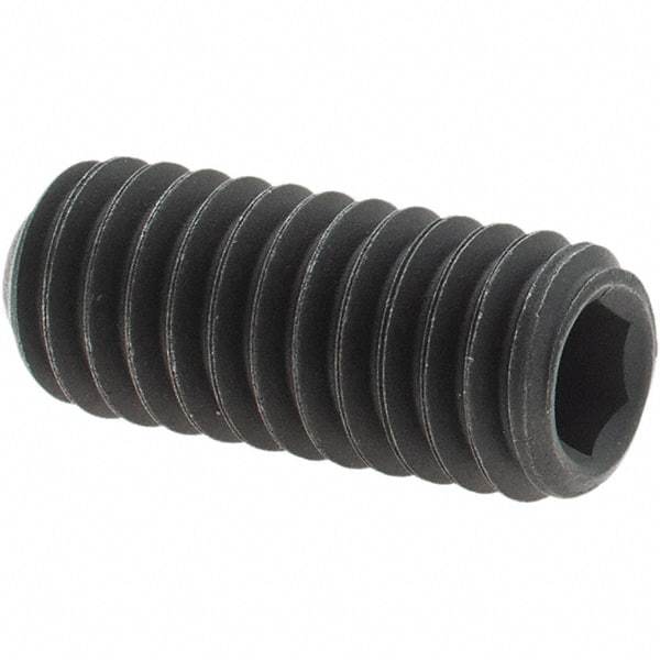 Value Collection - 5/16-18 UNC, 3/4" OAL, Cup Point Set Screw - Grade 8 Alloy Steel, 5/32" Key - Industrial Tool & Supply