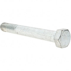 Value Collection - 3/4-10 UNC, 6" Length Under Head Hex Head Cap Screw - Partially Threaded, Grade 5 Steel, Zinc-Plated Finish, 1-1/8" Hex - Industrial Tool & Supply