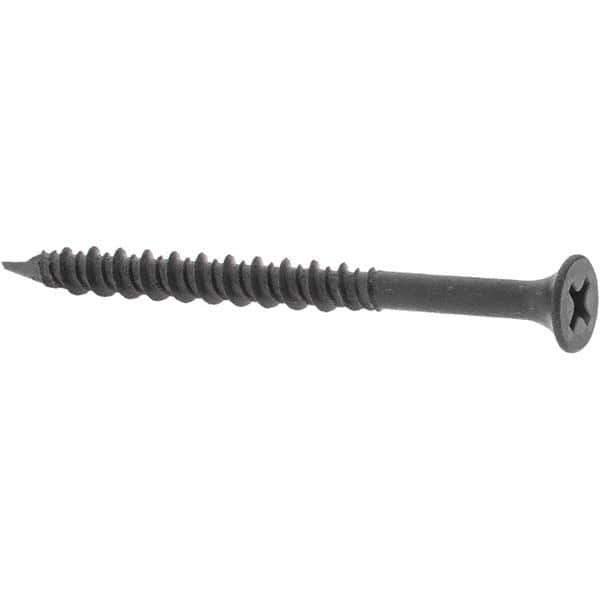 Value Collection - #8, 2-1/4" OAL, Phillips Drive Bugle Head, Steel Drywall Screws - Uncoated, Grade 2 - Industrial Tool & Supply