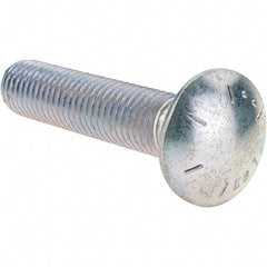 Value Collection - 5/8-11 UNC 3" Length Under Head, Standard Square Neck, Carriage Bolt - Grade 8 Alloy Steel, Zinc Trivalent Chromate Finish - Industrial Tool & Supply
