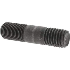 Value Collection - 5/8-18 Long Thread, 5/8-11 Short Thread, 2-1/2" OAL Unequal Double Threaded Stud - Steel, Uncoated, 1" Long Thread Length, 3/4" Short Thread Length - Industrial Tool & Supply