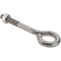 Value Collection - 5/16-18, Stainless Steel Wire Turned Open Eye Bolt - 1-1/4" Thread Length, 5/8" ID, 2-1/2" Shank Length - Industrial Tool & Supply