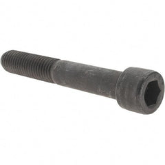 Value Collection - 5/8-11 UNC Hex Socket Drive, Socket Cap Screw - Alloy Steel, Black Oxide Finish, Partially Threaded, 4-1/4" Length Under Head - Industrial Tool & Supply