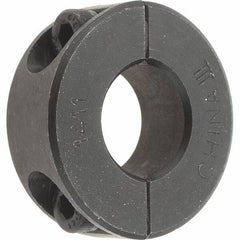 Value Collection - 14mm Bore, Steel, Two Piece Shaft Collar - 1-1/4" Outside Diam - Industrial Tool & Supply