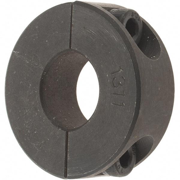 Value Collection - 13mm Bore, Steel, Two Piece Shaft Collar - 1-1/4" Outside Diam - Industrial Tool & Supply