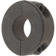 Value Collection - 13mm Bore, Steel, Two Piece Shaft Collar - 1-1/4" Outside Diam - Industrial Tool & Supply