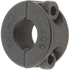 Value Collection - 8mm Bore, Steel, Two Piece Shaft Collar - 1" Outside Diam - Industrial Tool & Supply