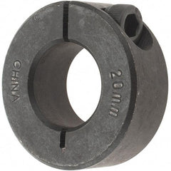 Value Collection - 20mm Bore, Steel, One Piece Clamp Collar - 1-5/8" Outside Diam - Industrial Tool & Supply
