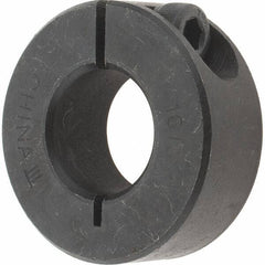 Value Collection - 16mm Bore, Steel, One Piece Clamp Collar - 1-3/8" Outside Diam - Industrial Tool & Supply