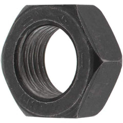 Value Collection - 1/2-20 UNF Steel Left Hand Hex Jam Nut - 3/4" Across Flats, 5/16" High, Zinc Clear Finish - Industrial Tool & Supply