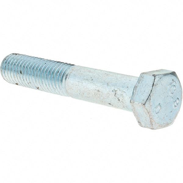 Value Collection - M14x2.00mm Metric Coarse, 80mm Length Under Head Hex Head Cap Screw - Partially Threaded, Grade 10.9 Steel, Zinc-Plated Finish, 22mm Hex - Industrial Tool & Supply