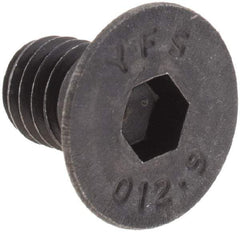 Value Collection - M6x1.00 Metric Coarse Hex Socket Drive, 90° Flat Screw - Grade 12.9 Alloy Steel, Black Oxide Finish, Fully Threaded, 10mm OAL - Industrial Tool & Supply