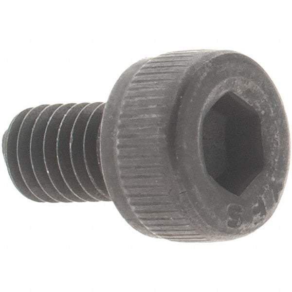 Value Collection - M3x0.50 Metric Coarse Hex Socket Drive, Socket Cap Screw - Grade 12.9 Alloy Steel, Black Oxide Finish, Fully Threaded, 5mm Length Under Head - Industrial Tool & Supply