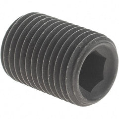Value Collection - 1/2-20 UNF, 3/4" Long, Knurled Cup Point Set Screw - Grade 8 Alloy Steel, 1/4" Key - Industrial Tool & Supply