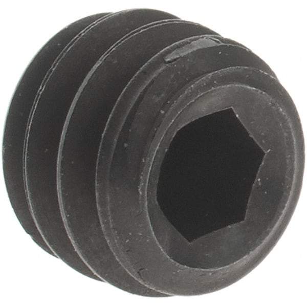 Value Collection - #12-24 UNC, 3/16" OAL, Cup Point Set Screw - Grade 8 Alloy Steel - Industrial Tool & Supply