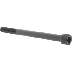 Value Collection - 3/8-16 UNC Hex Socket Drive, Socket Cap Screw - Alloy Steel, Black Oxide Finish, Fully Threaded, 5" Length Under Head - Industrial Tool & Supply