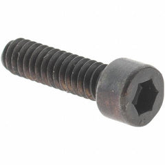 Value Collection - #3-48 UNC Hex Socket Drive, Socket Cap Screw - Alloy Steel, Black Oxide Finish, Fully Threaded, 3/8" Length Under Head - Industrial Tool & Supply