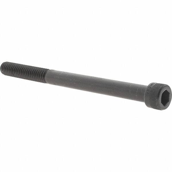 Value Collection - 5/16-18 UNC Hex Socket Drive, Socket Cap Screw - Alloy Steel, Black Oxide Finish, Partially Threaded, 4" Length Under Head - Industrial Tool & Supply