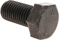 Value Collection - 1-8 UNC, 2" Length Under Head Hex Head Cap Screw - Fully Threaded, Grade 5 Steel, Uncoated, 1-1/2" Hex - Industrial Tool & Supply