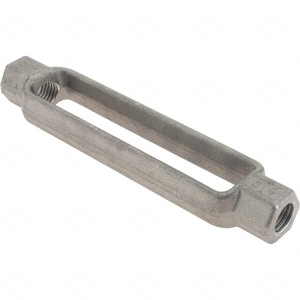 Value Collection - 5,200 Lb Load Limit, 3/4" Thread Diam, 6" Take Up, Steel Turnbuckle Body Turnbuckle - 8-1/4" Body Length, 1-1/8" Neck Length - Industrial Tool & Supply