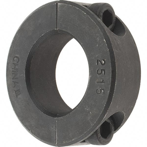 Value Collection - 25mm Bore, Steel, Two Piece Shaft Collar - 1-7/8" Outside Diam - Industrial Tool & Supply