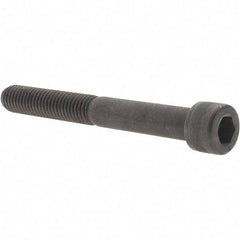 Value Collection - 1/2-13 UNC Hex Socket Drive, Socket Cap Screw - Alloy Steel, Black Oxide Finish, Partially Threaded, 4-1/4" Length Under Head - Industrial Tool & Supply