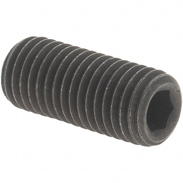Value Collection - 5/16-24 UNF, 3/4" OAL, Cup Point Set Screw - Grade 8 Alloy Steel, 5/32" Key - Industrial Tool & Supply
