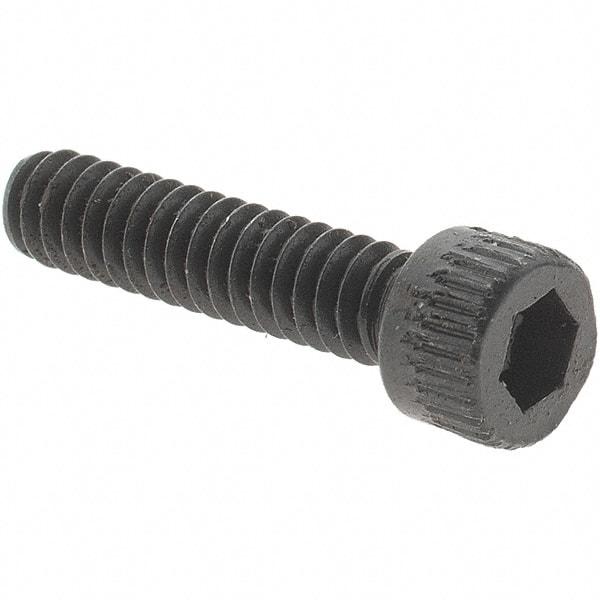 Value Collection - #4-40 UNC Hex Socket Drive, Socket Cap Screw - Alloy Steel, Black Oxide Finish, Fully Threaded, 1/2" Length Under Head - Industrial Tool & Supply