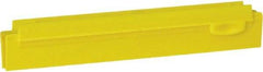 Vikan - 10" Rubber Blade Squeegee Refill - Double Edge, Yellow, Plastic Holder - Industrial Tool & Supply