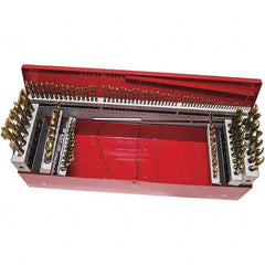 DORMER - 1/16 to 1/2", 118° Point, TiN Finish, High Speed Steel Jobber Length Drill Bit Set - Industrial Tool & Supply